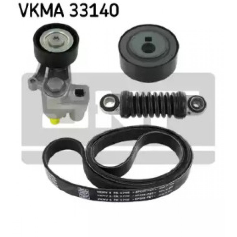 VKMA 33140 SKF Комплект доріжкового ремня (ролик, ремінь)